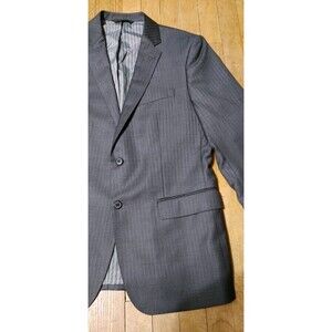 Banana Republic Men’s 42R Trabaldo Togna Wool Blazer Suit Coat Gray Surgeon Cuff